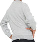 Boys Girls School Classic Sweater Kids Plain Fleece Longe Sleeve Sweatshirt Jumper Grey