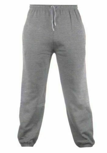 Unisex Tracksuit Plain Jogger Bottoms Grey