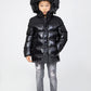 Boys High Quality Puffa Jacket Padded School Kid Coat Hooded Fur Fleece Children