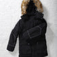 Boys Kids School Coat Puffer Hooded Fur Lined Winter Outwear Fleece Parka Jacket