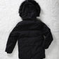 Childrens Boys Winter Parka Coat Fur Zip Pocket Hood Hooded Fleece School Jacket