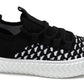 Darlene Girls Sock Knit Plimsolls Pumps Sneaker Trainers Black