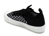 Darlene Girls Sock Knit Plimsolls Pumps Sneaker Trainers Black