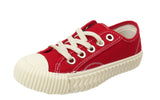 Venus Girls Lace Up Canvas Pumps Plimsolls Trainers Sneakers Red