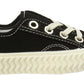 Venus Girls Lace Up Canvas Pumps Plimsolls Trainers Sneakers Black
