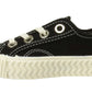 Venus Girls Lace Up Canvas Pumps Plimsolls Trainers Sneakers Black