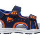 Duncan Boys Double Touch Strap Sports Sandals Shoes Navy Blue