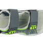 Duncan Boys Double Touch Strap Sports Sandals Shoes Electric Green Grey