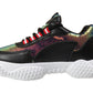 Mya Ladies Chunky Platform Glittery Trainers Black
