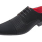 James Mens Pointed Toe Lace Up Formal Shoes Black