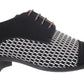 James Mens Pointed Toe Lace Up Formal Shoes Black / White