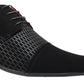James Mens Pointed Toe Lace Up Formal Shoes Black