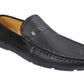 Kennedy Mens Slip On Loafers Moccasin Shoes Black