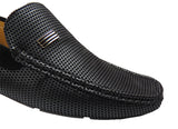 Kennedy Mens Slip On Loafers Moccasin Shoes Black