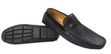 Kennedy Mens Slip On Loafers Moccasin Shoes Black