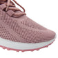 Dorothy Ladies Sock Knit Lace Up Comfort Trainers Pink