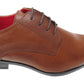 Charles Mens Formal Derby Faux Leather Dress Pointed Toe Shoes Brown