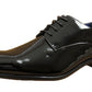 Roger Mens Formal Patent Dress Pointed Toe Shoes Black