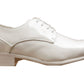 Roger Mens Formal Patent Dress Pointed Toe Shoes White
