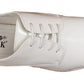 Roger Mens Formal Patent Dress Pointed Toe Shoes White
