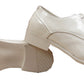 Roger Mens Formal Patent Dress Pointed Toe Shoes White