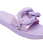 Momo Ladies Slip On Open Toe Chain Sliders Purple