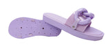 Momo Ladies Slip On Open Toe Chain Sliders Purple