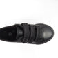 James Kids Triple Strap Low Top Faux Leather Trainers Black