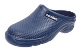 Ladies Comfort Slip On Garden Clogs Sandals Navy Blue