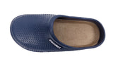 Ladies Comfort Slip On Garden Clogs Sandals Navy Blue