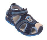 Blake Contrast Boys Sports Touch Strap Fashion Contrast Sandals Navy Blue