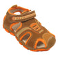Blake Contrast Boys Sports Touch Strap Fashion Contrast Sandals Brown