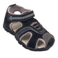 Blake Contrast Boys Sports Touch Strap Fashion Contrast Sandals Black Grey