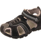 Blake Contrast Boys Sports Touch Strap Fashion Contrast Sandals Black Grey