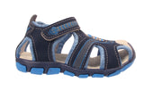 Blake Contrast Boys Sports Touch Strap Fashion Contrast Sandals Navy Blue