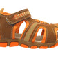 Blake Contrast Boys Sports Touch Strap Fashion Contrast Sandals Brown