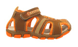 Blake Contrast Boys Sports Touch Strap Fashion Contrast Sandals Brown