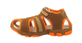 Blake Contrast Boys Sports Touch Strap Fashion Contrast Sandals Brown