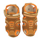 Blake Contrast Boys Sports Touch Strap Fashion Contrast Sandals Brown