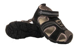 Blake Contrast Boys Sports Touch Strap Fashion Contrast Sandals Black Grey