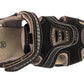 Blake Contrast Boys Sports Touch Strap Fashion Contrast Sandals Black Grey