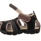 Blake Contrast Boys Sports Touch Strap Fashion Contrast Sandals Black Grey