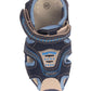 Blake Contrast Boys Sports Touch Strap Fashion Contrast Sandals Navy Blue