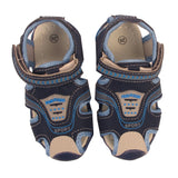 Blake Contrast Boys Sports Touch Strap Fashion Contrast Sandals Navy Blue