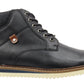 Bradly Mens High Top Chukka Boots Black