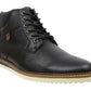 Bradly Mens High Top Chukka Boots Black