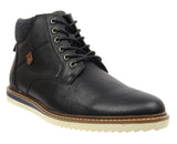 Bradly Mens High Top Chukka Boots Black