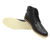 Bradly Mens High Top Chukka Boots Black