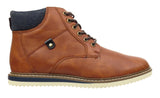 Bradly Mens High Top Chukka Boots Tan Brown