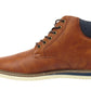 Bradly Mens High Top Chukka Boots Tan Brown